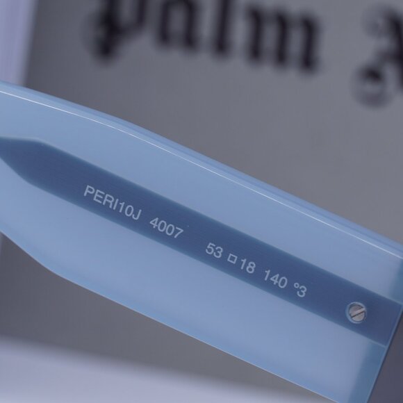 Palm Angels PERI10J MAGNOLIA 4007 Rectangle Sunglasses - Blue/Dark Grey - Picture 7 of 9